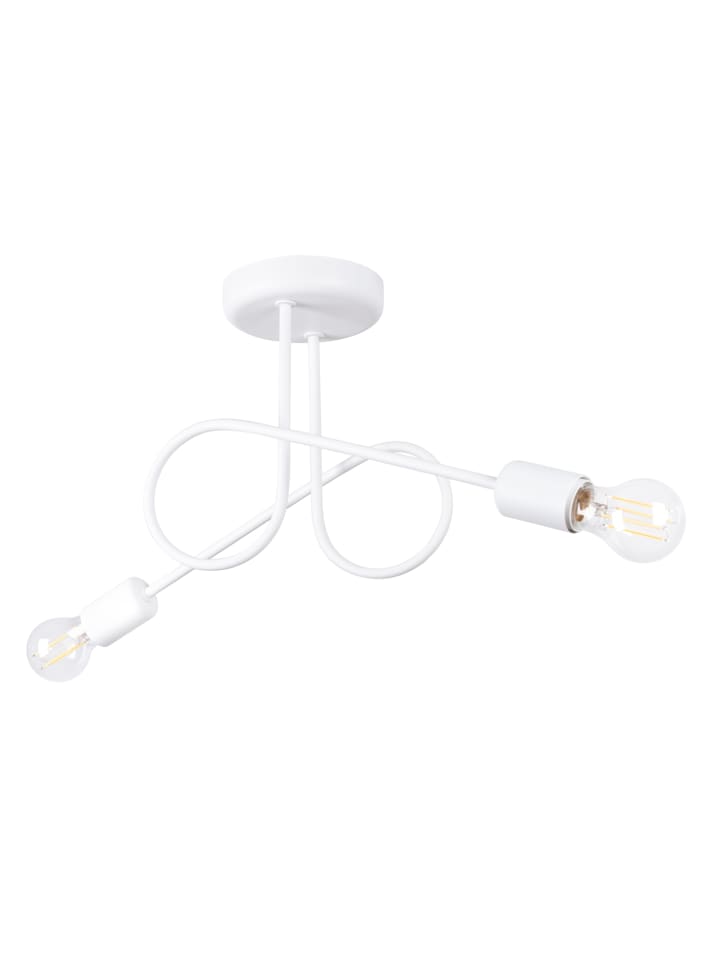 Kronleuchter OPULENT 2 Weiß H 25,5 cm