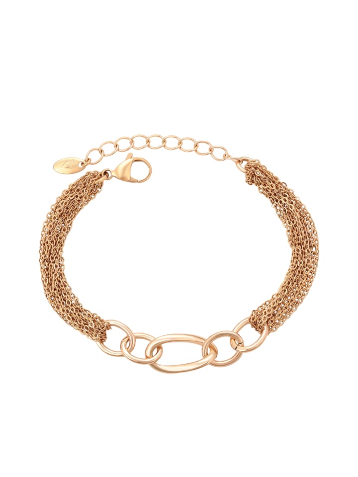Women Multi-Chain Bracelet in Rose Gold
