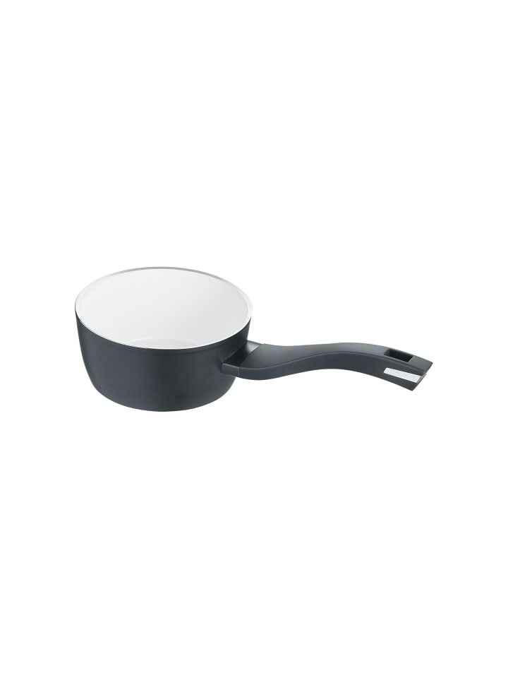 Stieltopf mit Glasdeckel 16 cm, Aluminium - Balance® b.nature in schwarz