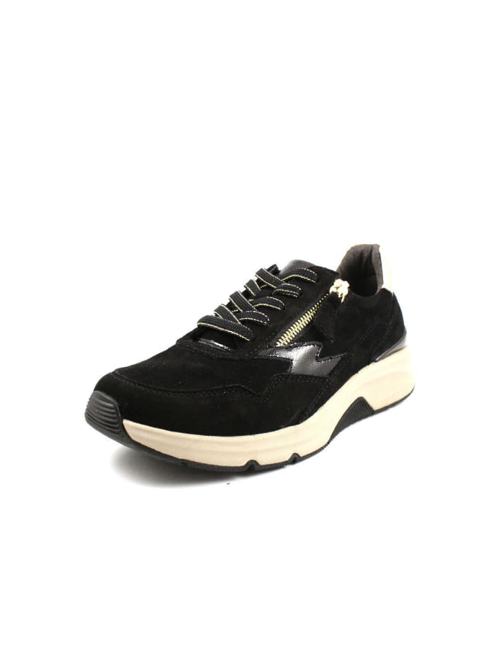 Komfort Schnürschuh in schwarz