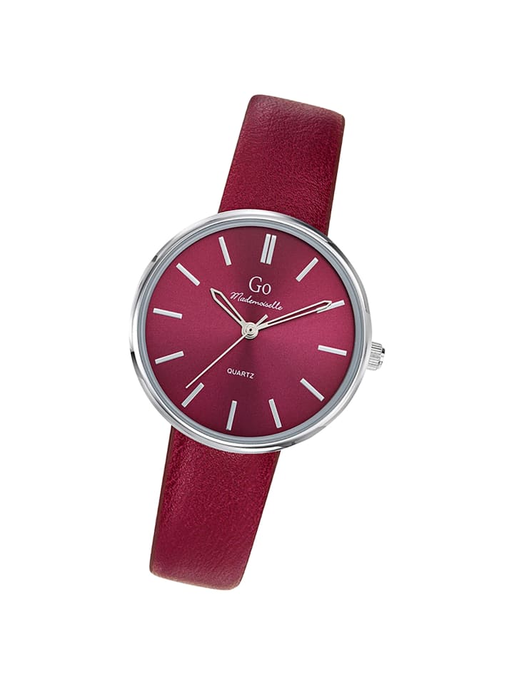 Analog-Armbanduhr Girl Only Mademoiselle rot, bordo mittel (ca. 34mm)