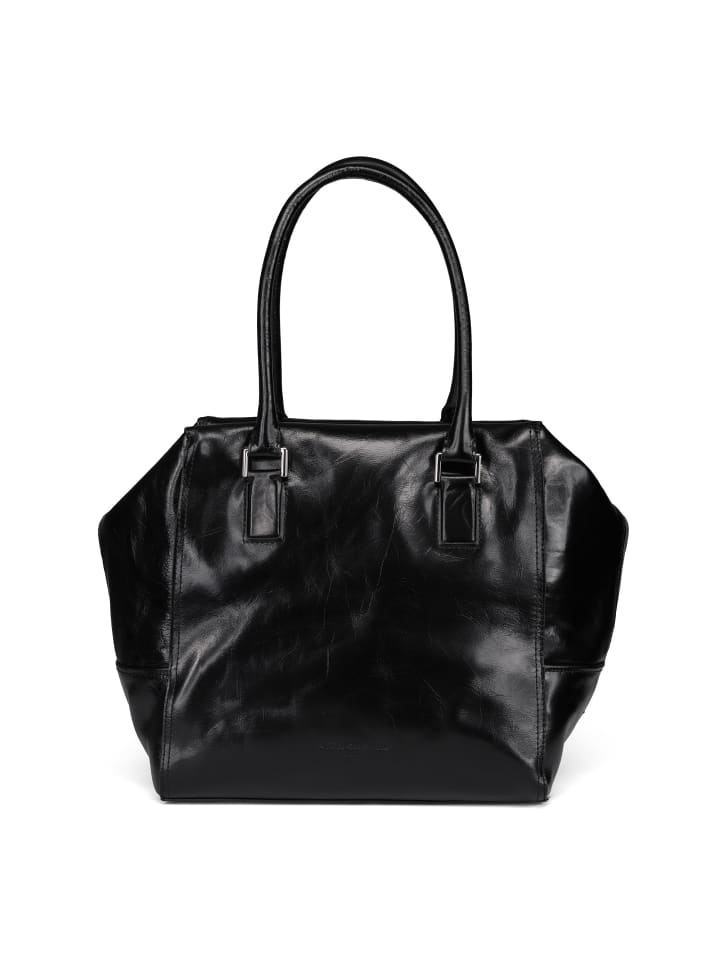 Kayla Schultertasche Leder 29 cm black