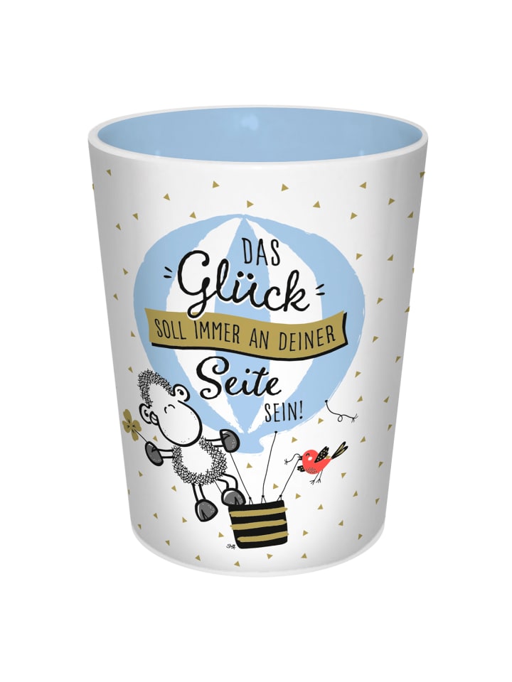 Tasse Sheepworld Glück 280ml in Blau - 280ml