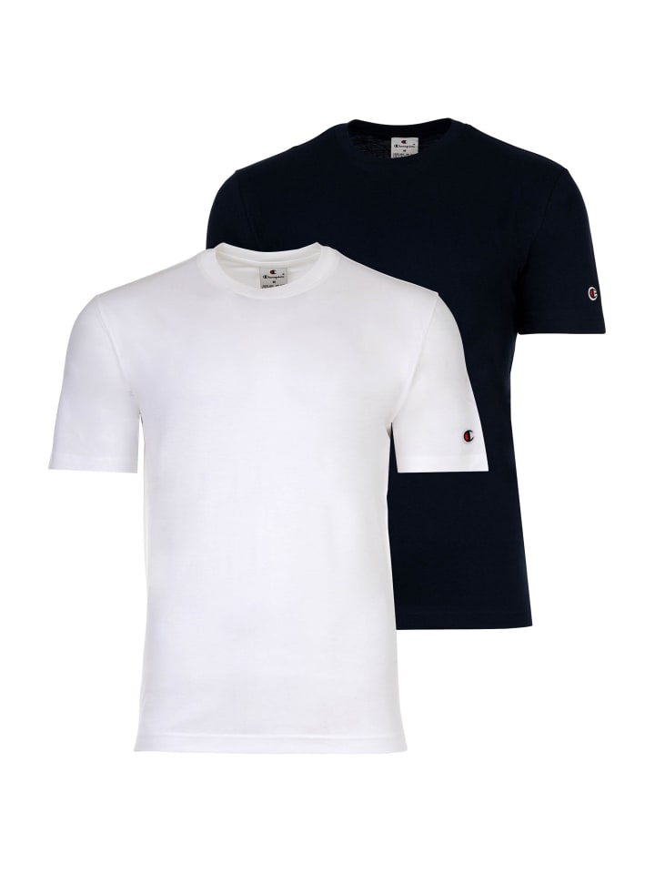 Champion T Shirt 2er Pack in WeiB Dunkelblau gunstig kaufen limango