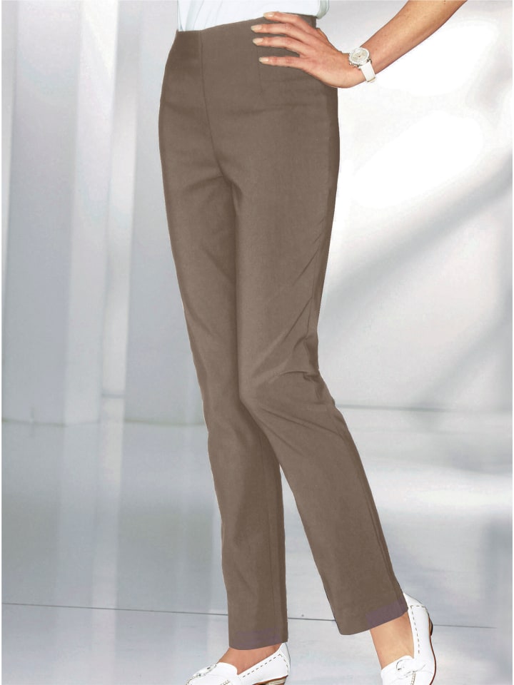 Schlupfhose in taupe