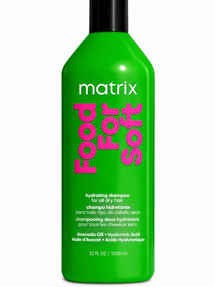 Food For Soft hydratisierendes Shampoo mit Hyaluronsäure & Avocadoöl, 1000 ml