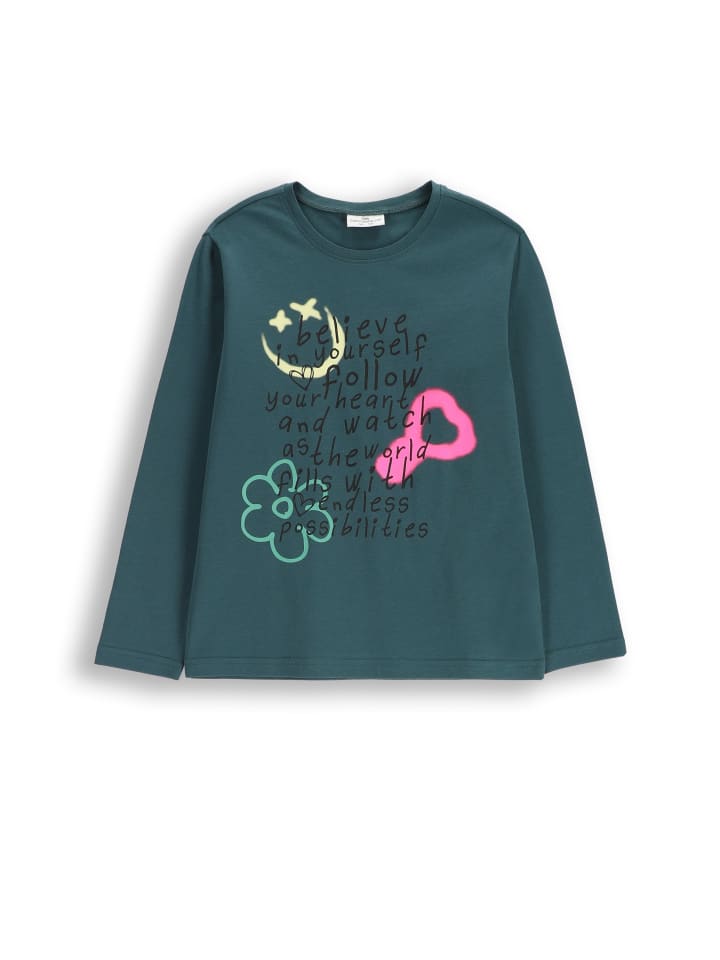 Langarmshirt in grün