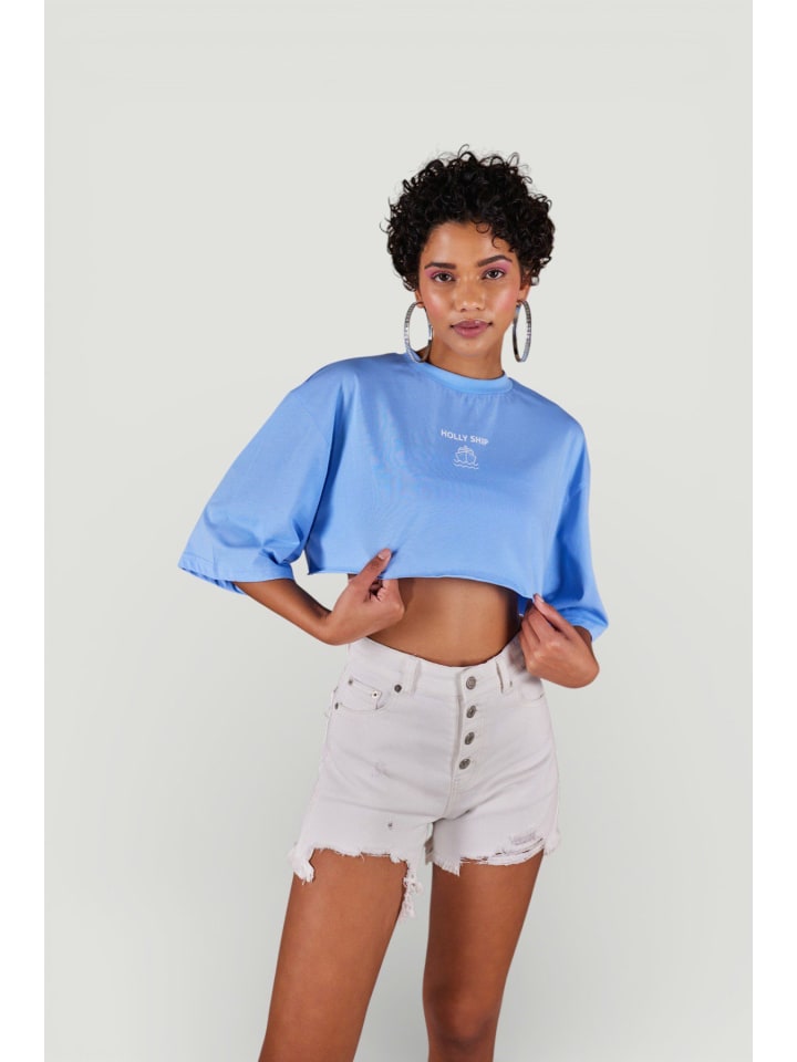 Blouse in Blau