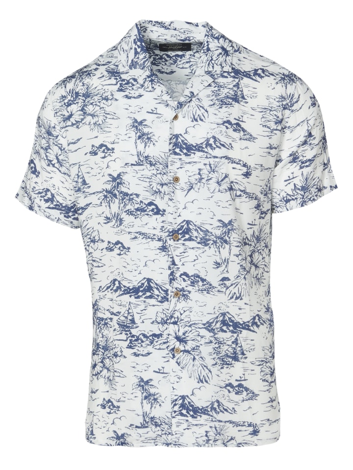 Kurzarmshirt in blau