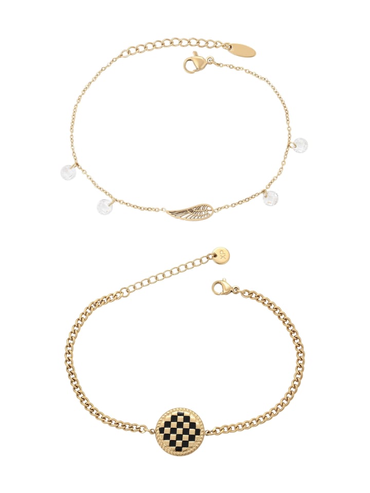 Women Bracelets Set in gold