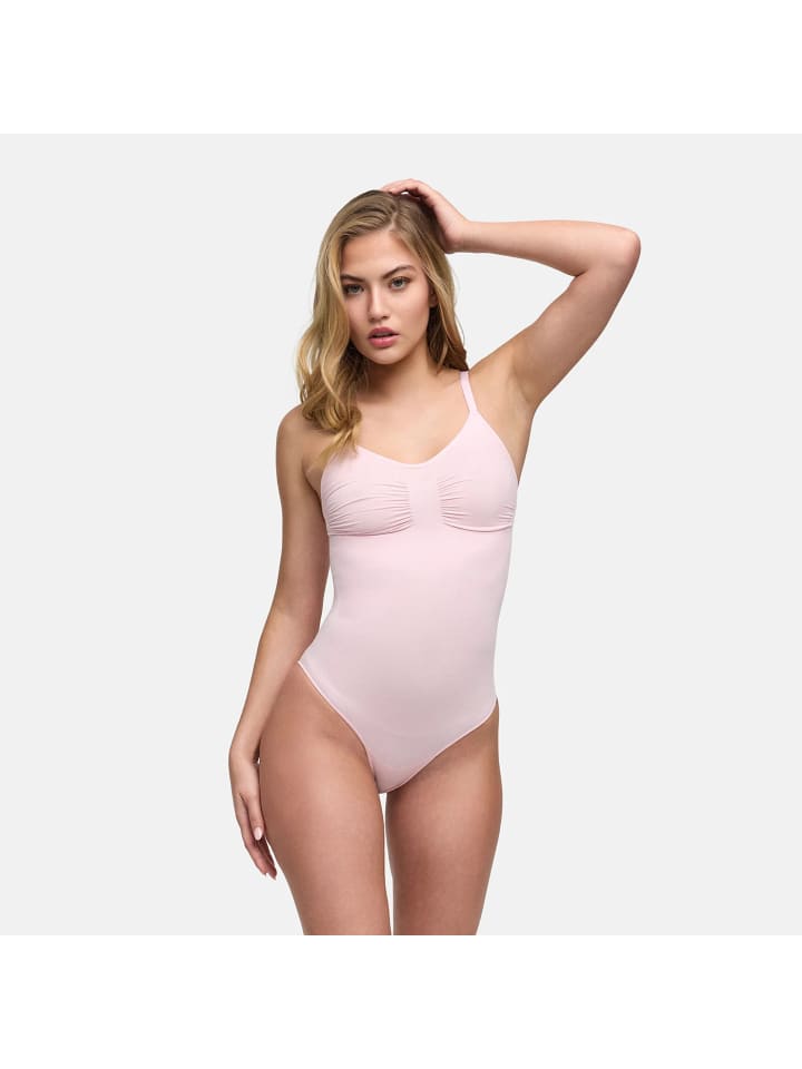 Figurformender Body mit Slip in Babyrosa