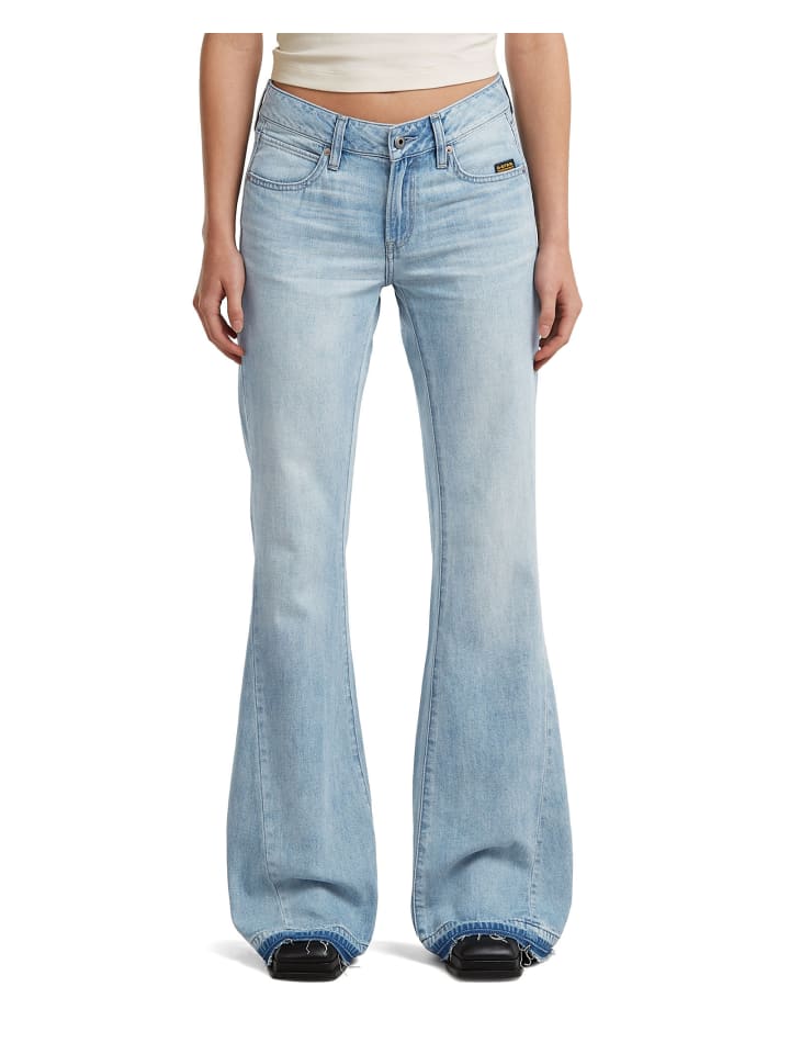 Stevey Flare Jeans vintage summer clouds