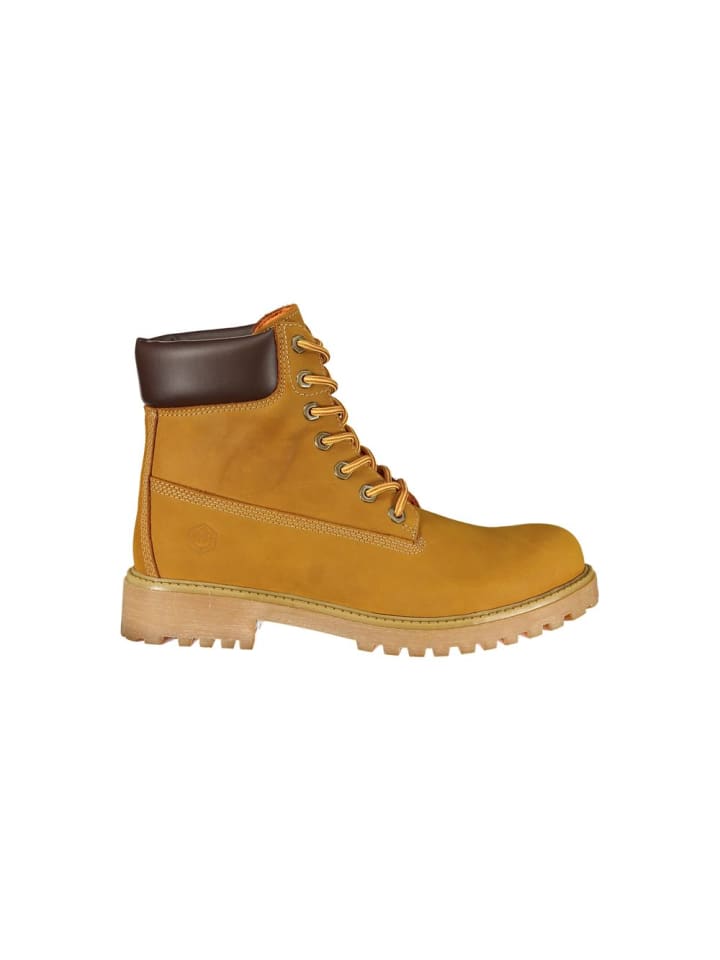 Gelb Leder Herren Stiefel