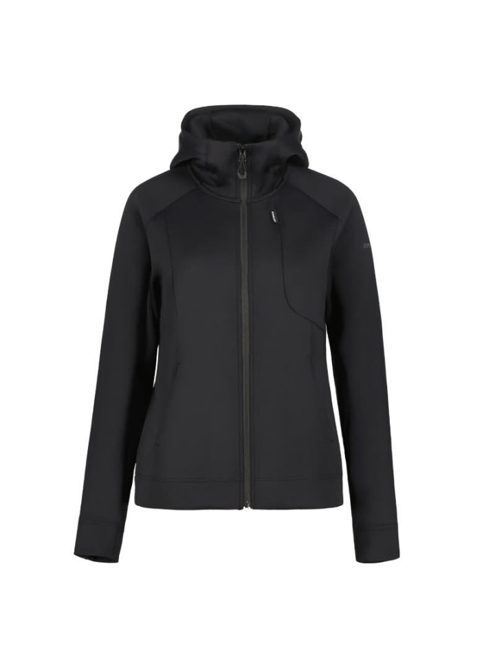 Fleecejacke in schwarz