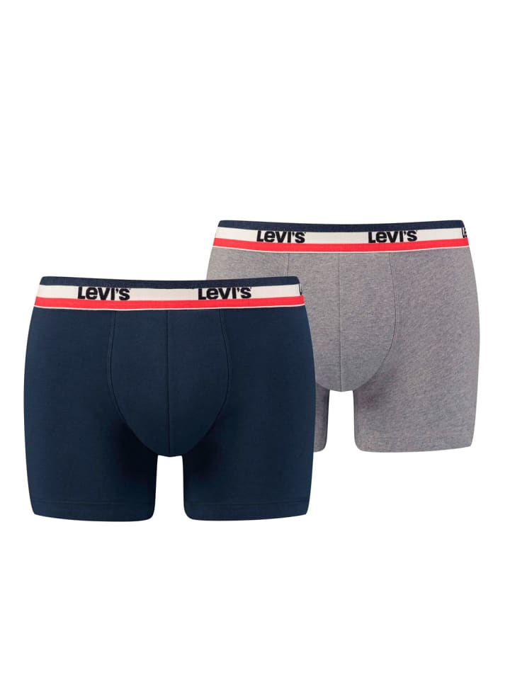 BoxershortsLEVIS Men Sprtswr Logo Boxer 2Pin198 - Dress Blues