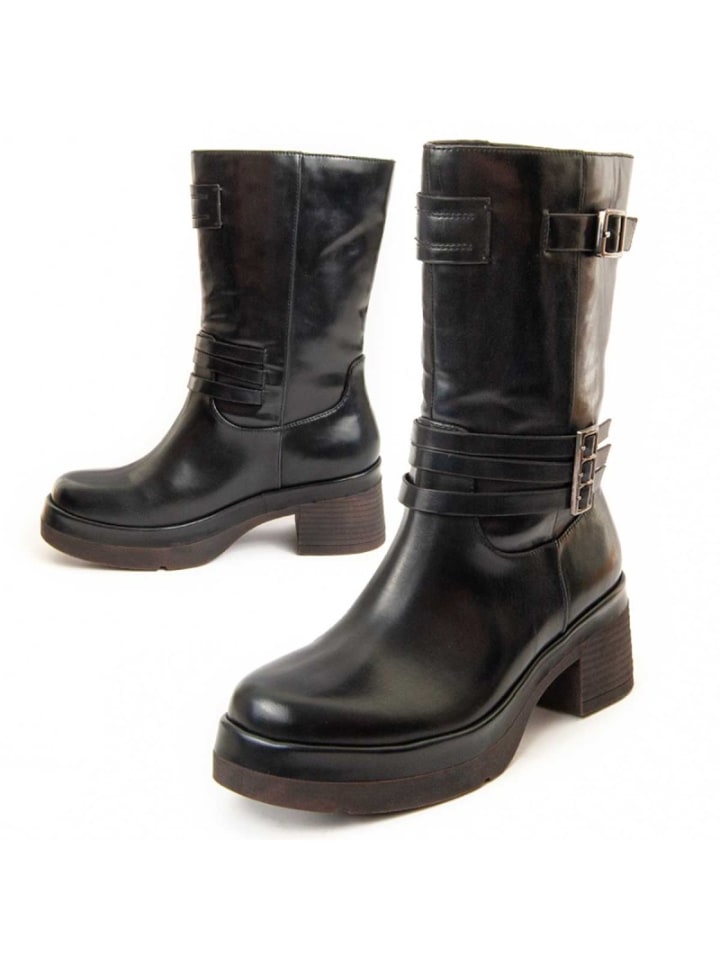 Boots ette mit Absatz, Motta2 in Schwarz