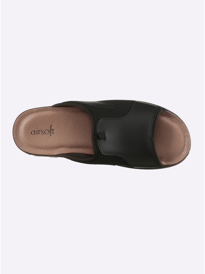 Pantolette in schwarz