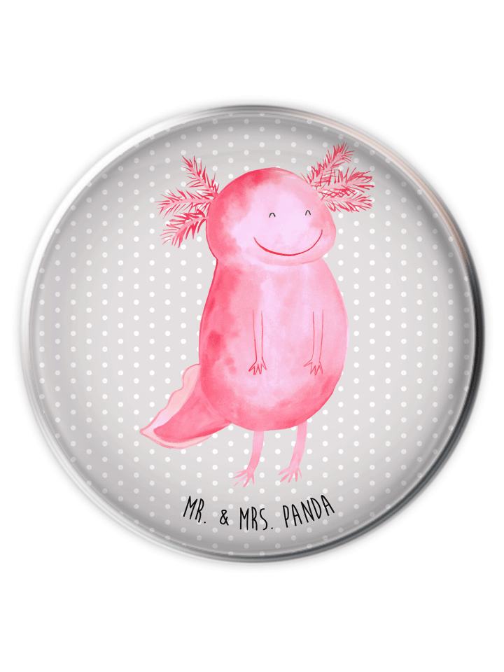 Waschbeckenverschluss Axolotl Glücklich ohne Sp... in Grau Pastell