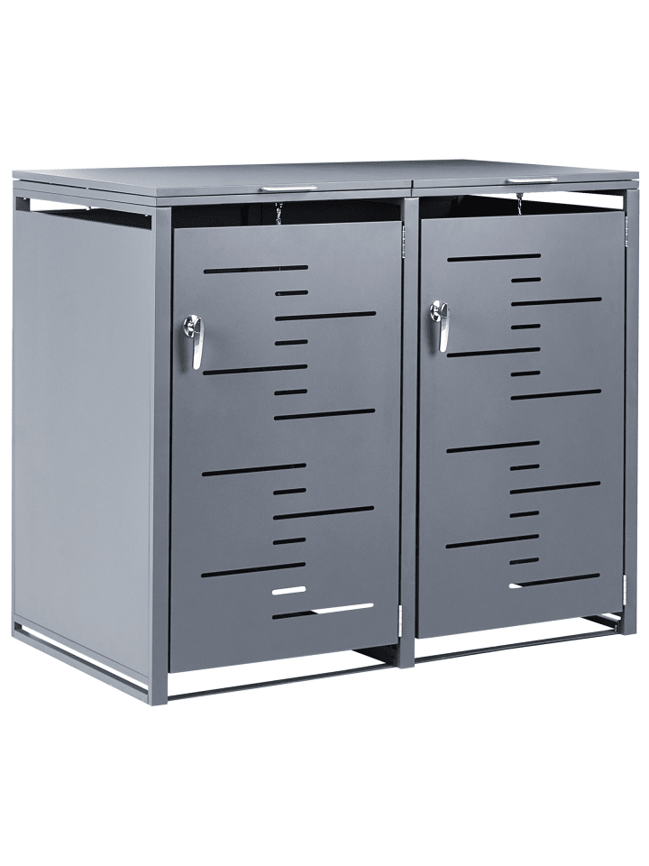 Mülltonnenbox PERISSA in Grau - (W) 134 x (H) 116 x (L) 80 cm