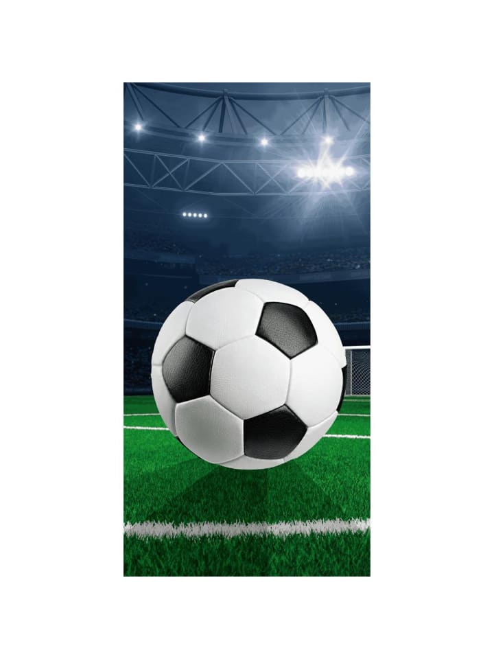 Football Strandtuch Badetuch 70×140 cm Baumwolle in Mehrfarbig