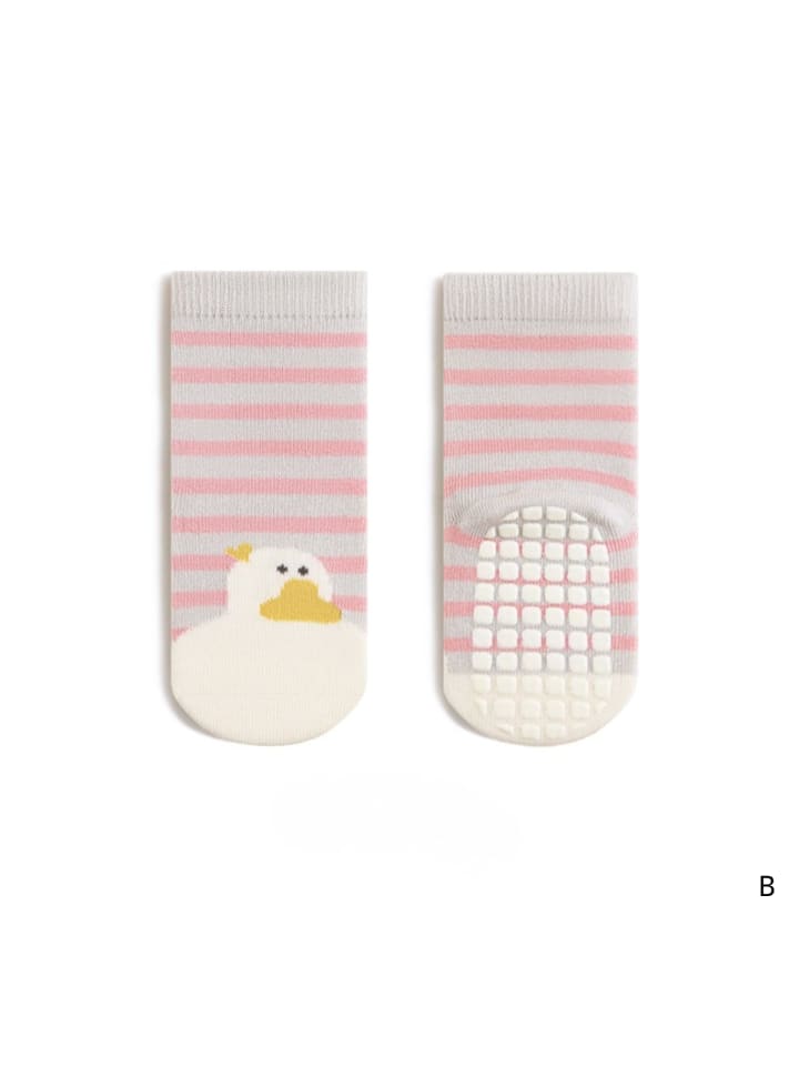 5er-Pack Bodensocken mit Enten-Motiv