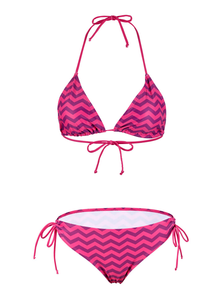 Bikini Zigzag in lila-pink