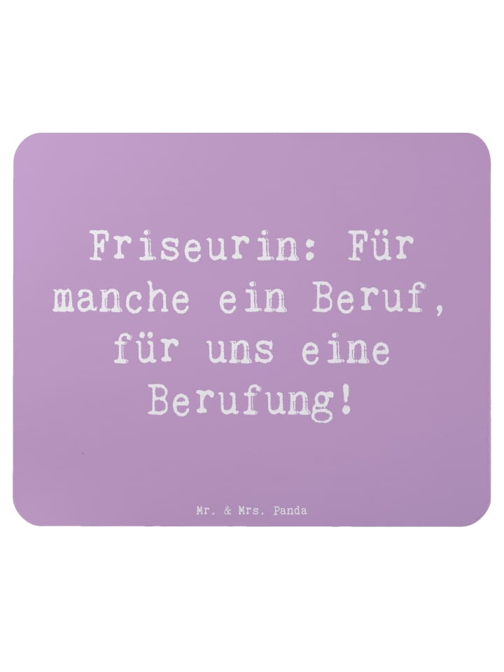 Mouse-Pad Spruch Friseurin Berufung mit Spruch in Lavendeltraum