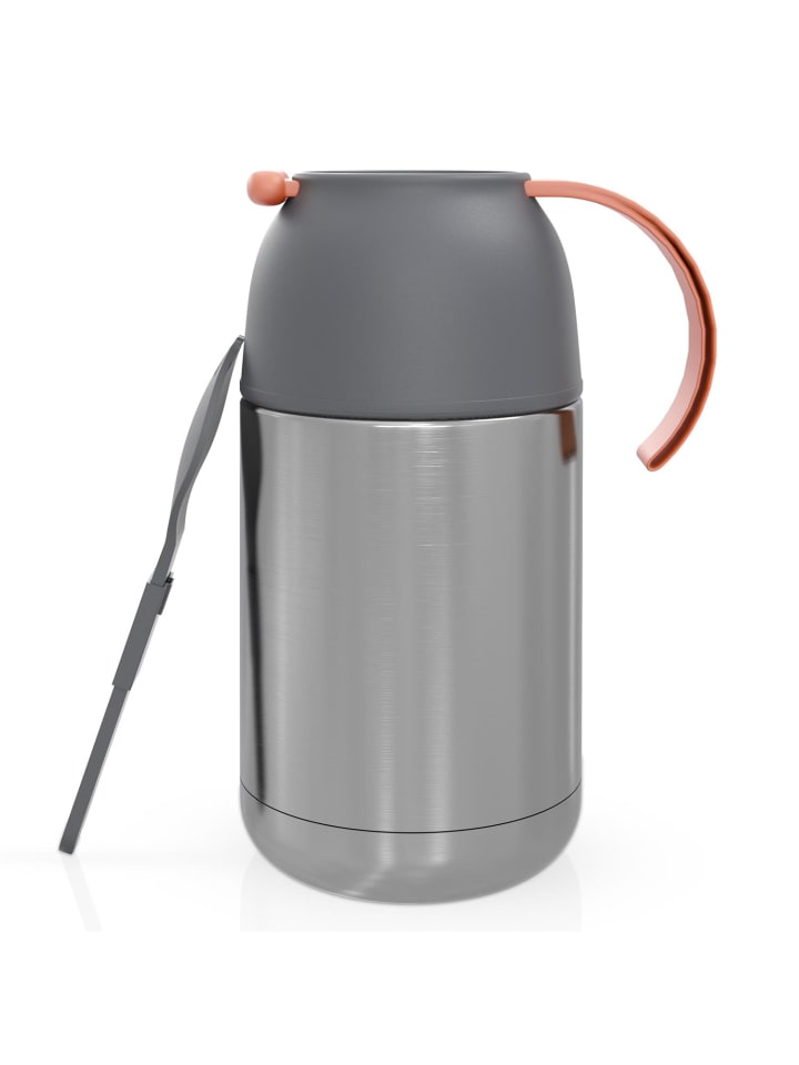 Thermobehälter mit 650ml Kapazität in Silber