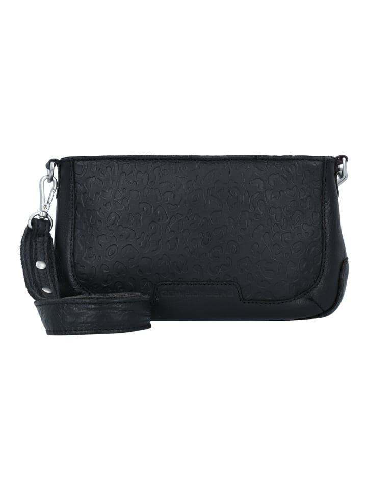 Lovely leopard Umhängetasche Leder 25 cm black