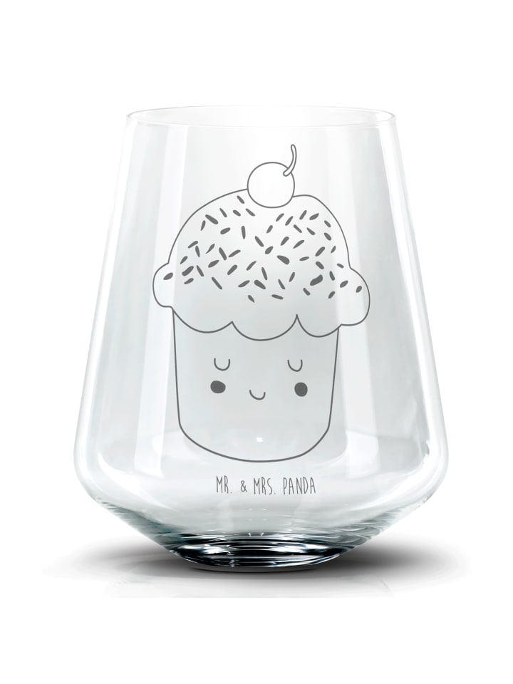 Tumbler Glas Cupcake ohne Spruch in Transparent