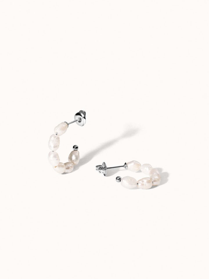 Ohrringe Organic Pearl Silber