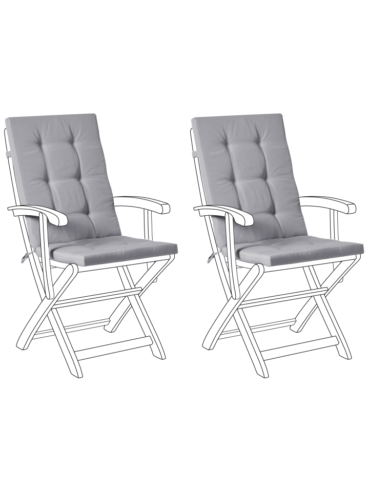 2er-Set Auflagen MAUI PREMIUM in Grau