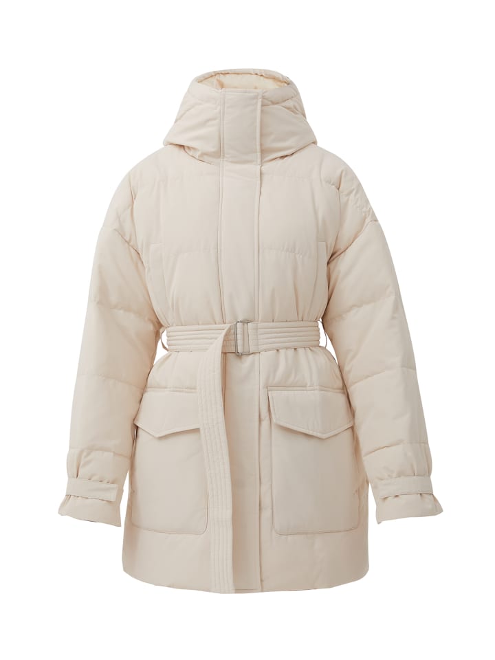 Steppjacke Belted Utility in beige