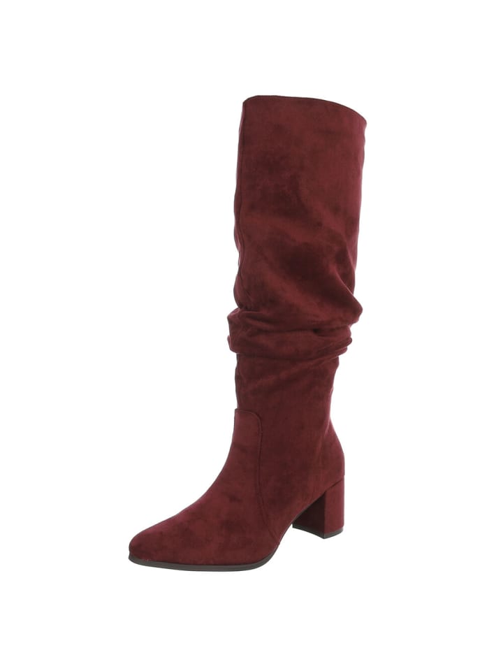 High Heel in Weinrot