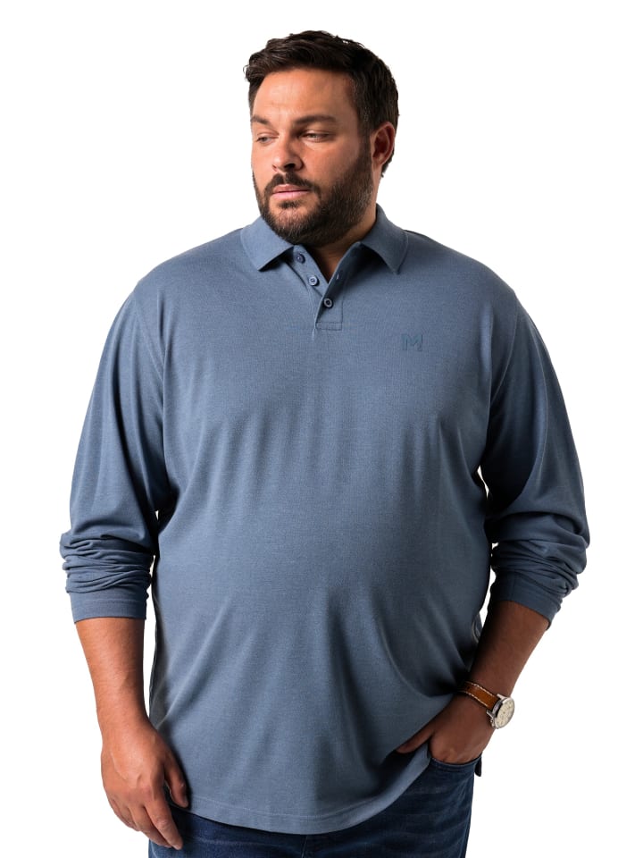 Poloshirt in graublau