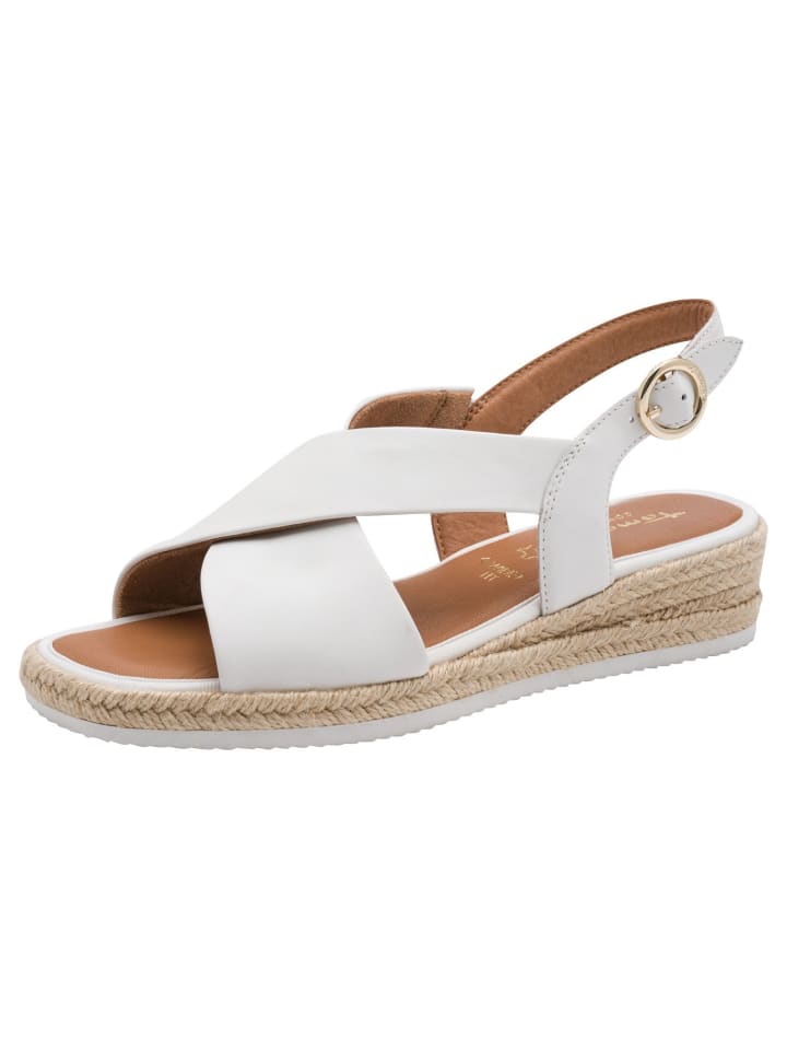 WIDE FIT Sandalette in WHITE