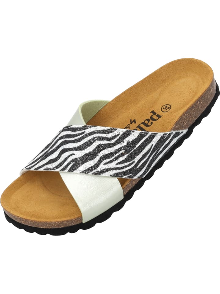 Pantoletten Rianel Wild by Sila Sahin in Grün Zebra