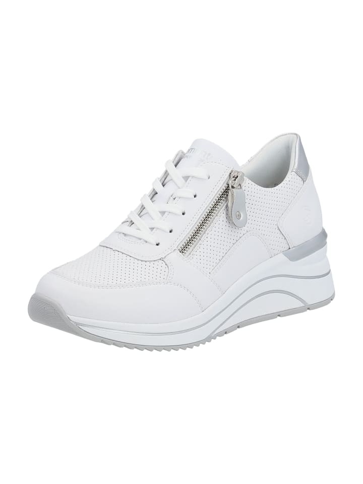 Sportliche Schnürschuhe in Weiß