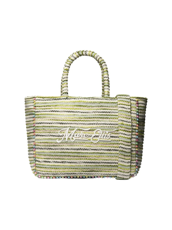 Handtasche in BEIGE AND GREEN