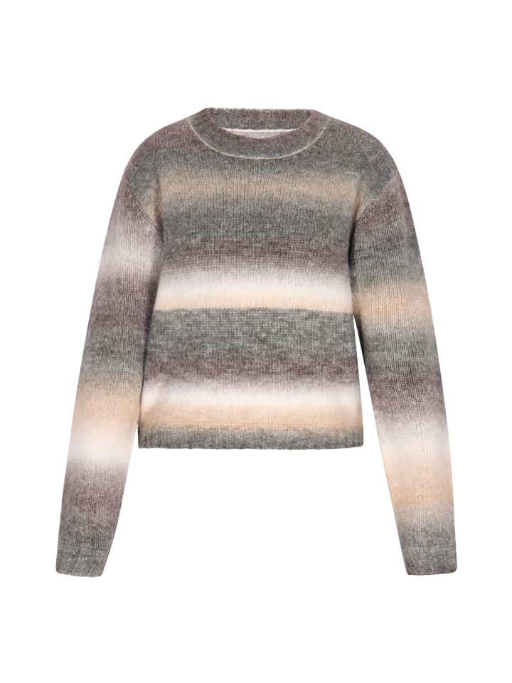 Damen Pullover in Grau Mehrfarbig