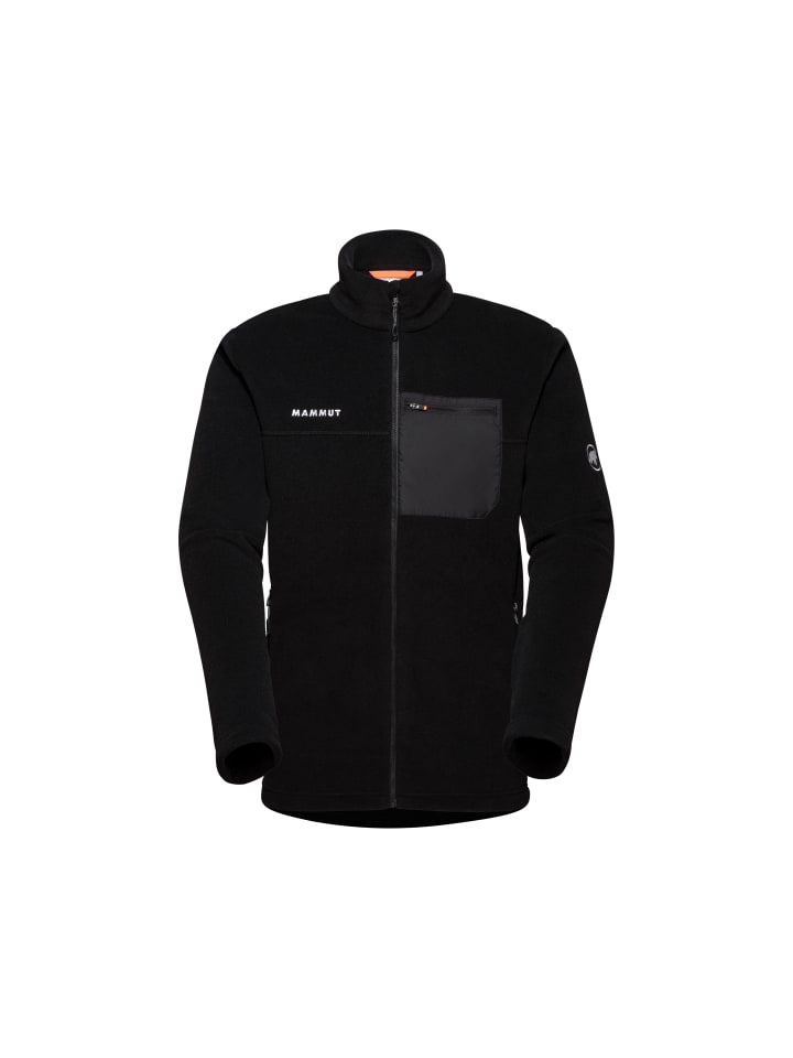Fleecejacke in schwarz