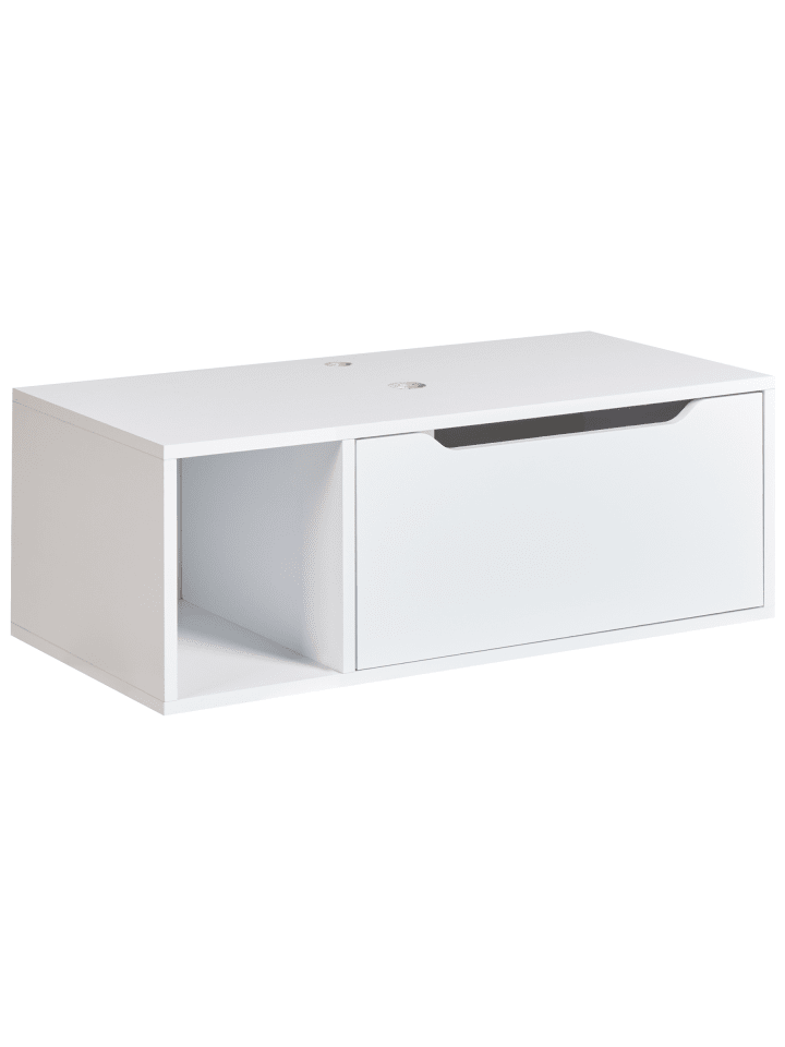 Waschbeckenunterschrank CASCAVEL in Weiß - (W) 80 x (H) 28 x (L) 40 cm