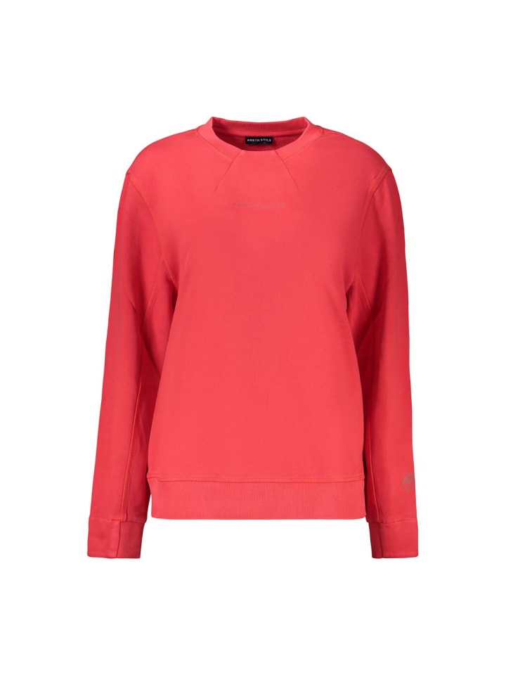 Rot Baumwolle Damen Sweatshirt