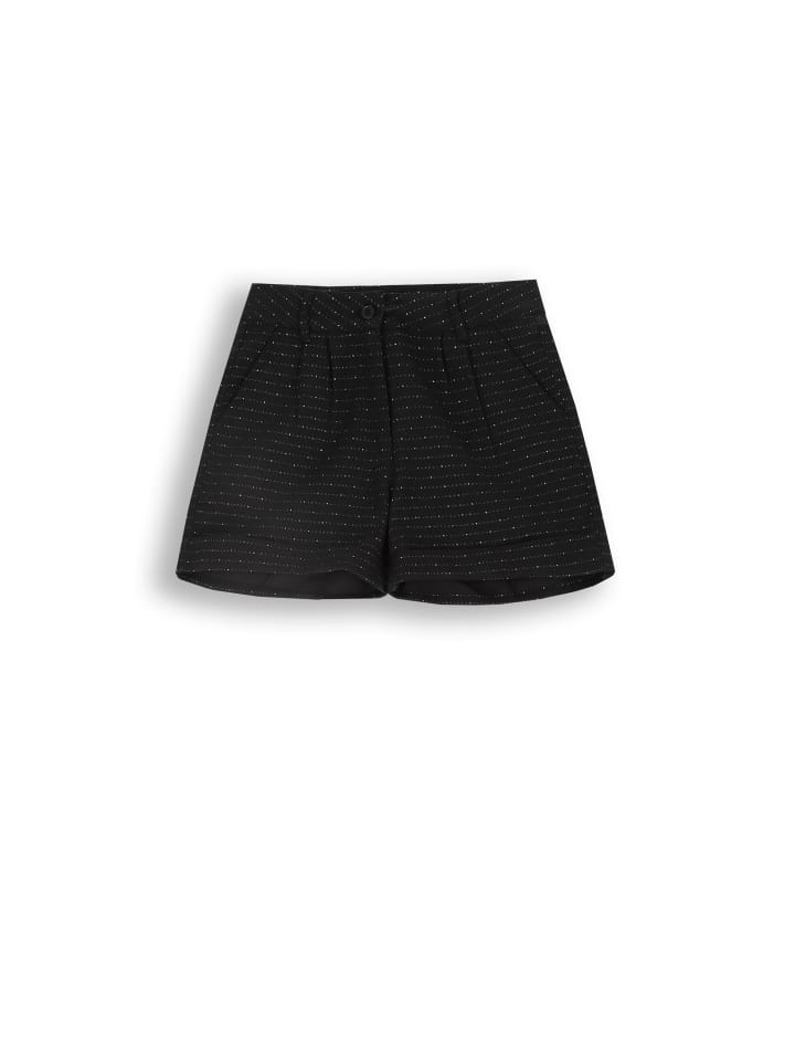 Stoffshorts in schwarz