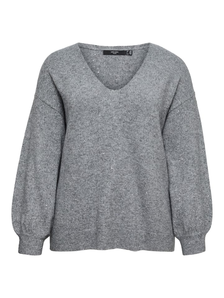 Pullover in Medium Grey Melange