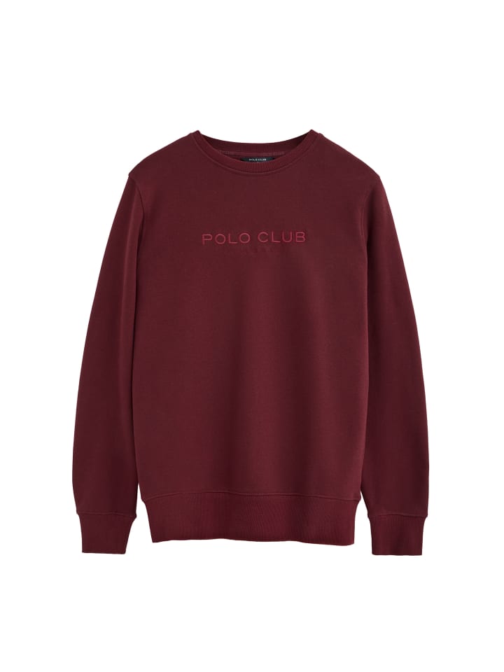 Sweatshirt MAN EST MINIMAL TITLE EMBROIDERY IO LONG SLEEVE RELAXED FIT in Granat