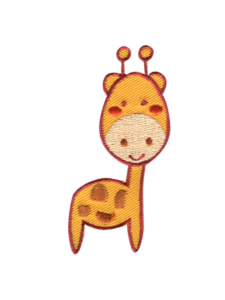 Giraffe TierApplikation Bügelbild inGelb