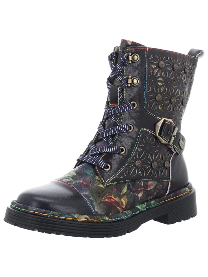 Stiefelette in blau