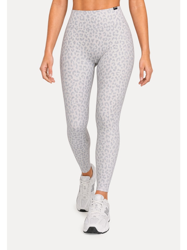 LEO Leggings Velvara in Grau Leo