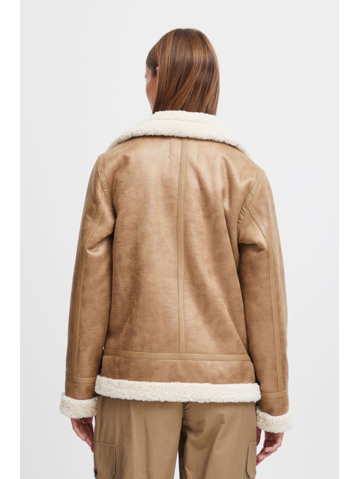 Bomber Jacket Beige Wildlederjacke Herren Bershka Bikerjacke